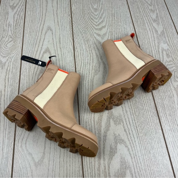 Sorel Women's Joan Now Chelsea Boots US7 Honest Beige, Gum 2 (orange) $190 - Picture 7 of 13